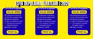 Eşya Depolama Fiyatları